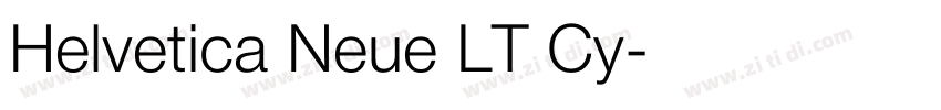 Helvetica Neue LT Cy字体转换